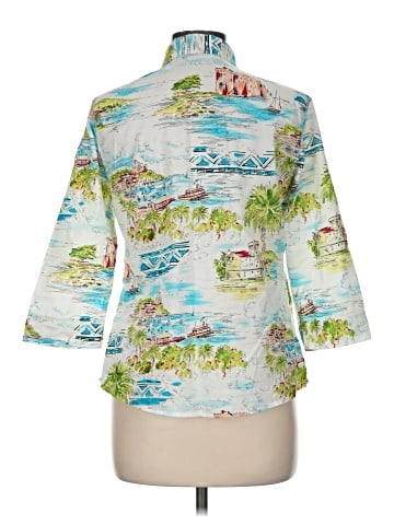 Marisa Christina 3/4 Sleeve Button-Down Shirt (view 2)