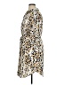 The Limited 100% Polyester Animal Print Tan Casual Dress Size 16 - photo 5