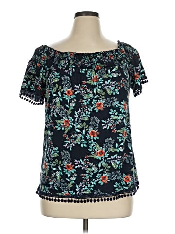 Perseption Concept Short Sleeve Blouse (view 1)