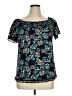 Perseption Concept Blue Short Sleeve Blouse Size XL - photo 1