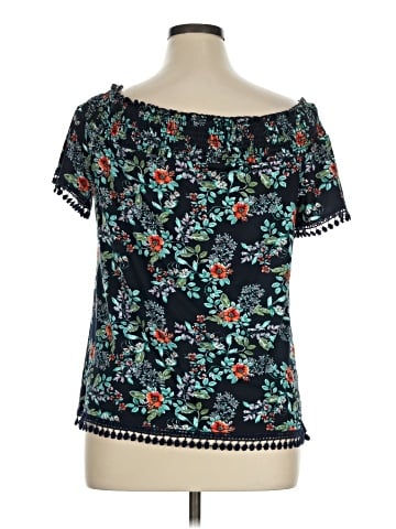 Perseption Concept Short Sleeve Blouse (view 2)
