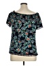 Perseption Concept Blue Short Sleeve Blouse Size XL - photo 2