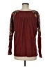 Tiny 100% Rayon Burgundy Long Sleeve Blouse Size M - photo 2