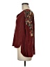 Tiny 100% Rayon Burgundy Long Sleeve Blouse Size M - photo 5