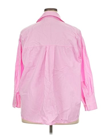Zara 3/4 Sleeve Button-Down Shirt (view 2)