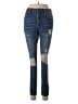 rue21 Hearts Blue Jeans Size 4 - photo 1