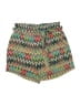 Gracia 100% Polyester Chevron-herringbone Green Shorts Size M - photo 1