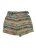 Gracia 100% Polyester Chevron-herringbone Green Shorts Size M - photo 2