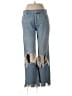 We the Free 100% Cotton Color Block Blue Jeans Size 27 waist - photo 1