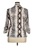 Halife Animal Print Silver 3/4 Sleeve Blouse Size XL - photo 2
