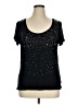 Relativity Stars Black Short Sleeve T-Shirt Size XL (petite) - photo 1