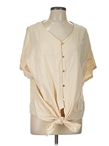 Anne Klein Short Sleeve Blouse (view 1)