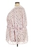 Lane Bryant 100% Polyester Polka Dots Pink Short Sleeve Blouse Size 26 - photo 5