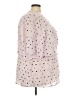 Lane Bryant 100% Polyester Polka Dots Pink Short Sleeve Blouse Size 26 - photo 4