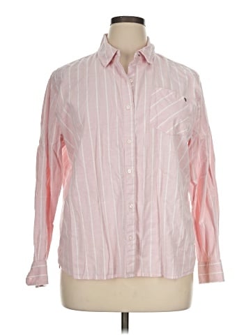 Crown & Ivy Long Sleeve Button-Down Shirt (view 1)