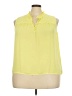 J.Crew 100% Polyester Yellow Sleeveless Blouse Size 3X - photo 1