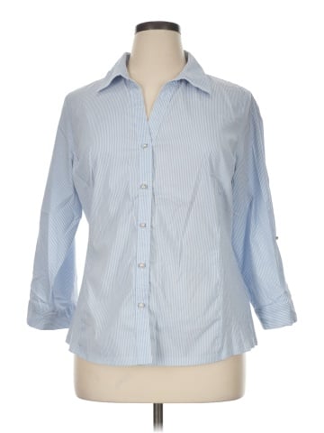 Zac & Rachel 3/4 Sleeve Button-Down Shirt (view 1)