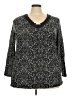 Avenue Black 3/4 Sleeve Top Size 22 - 24 Plus - photo 1
