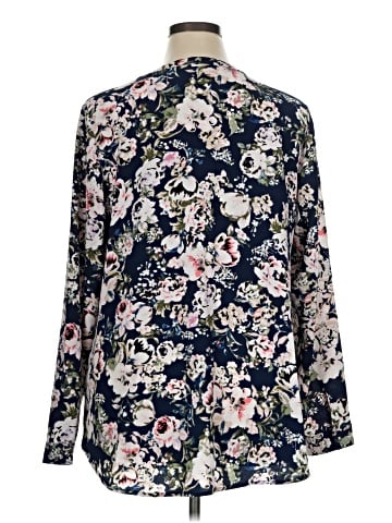 Roz & Ali Long Sleeve Blouse (view 2)