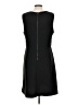 Ann Taylor LOFT 100% Polyester Chevron-herringbone Black Casual Dress Size 12 - photo 2