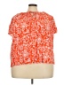 Style&Co Orange Short Sleeve Blouse Size 4X - photo 1