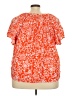 Style&Co Orange Short Sleeve Blouse Size 4X - photo 2