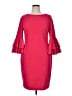 Calvin Klein Solid Red Cocktail Dress Size 14 - photo 1