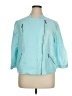Chico's 100% Linen Teal Jacket Size XL (3) - photo 1