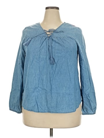Faded Glory Long Sleeve Blouse (view 1)