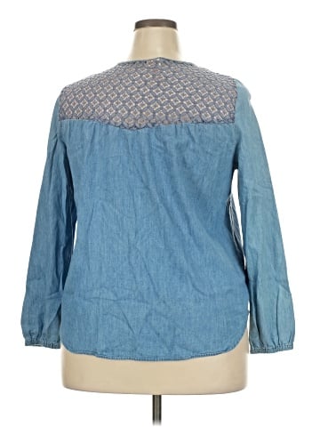 Faded Glory Long Sleeve Blouse (view 2)