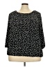 AK Anne Klein Polka Dots Black 3/4 Sleeve Blouse Size 3X - photo 1