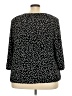 AK Anne Klein Polka Dots Black 3/4 Sleeve Blouse Size 3X - photo 2