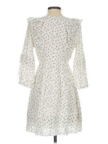 Madewell Ruffled Pleat-Sleeve Mini Dress in Spring Fling (view 2)