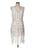 ABS Allen Schwartz 100% Polyester White Cocktail Dress Size 10 - photo 1