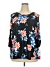 C.D. Daniels Black 3/4 Sleeve Blouse Size 2X - photo 1