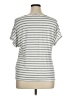 Green Envelope Stripes Silver Short Sleeve T-Shirt Size XL - photo 2