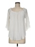 H By Halston 100% Polyester Ivory 3/4 Sleeve Blouse Size M - photo 1