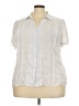 Studio 1940 100% Polyester Ivory Short Sleeve Blouse Size 22 - 24 - photo 1
