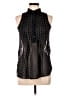 American Rag Cie Polka Dots Black Sleeveless Blouse Size S - photo 1