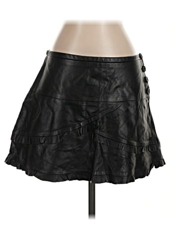BCBGMAXAZRIA Leather Skirt (view 1)