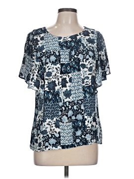 Garnet Hill Short Sleeve Blouse