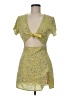 Beginning Boutique 100% Polyester Yellow Casual Dress Size 8 - photo 1