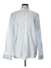 Zara Chevron-herringbone Blue Long Sleeve Button-Down Shirt Size L - photo 1