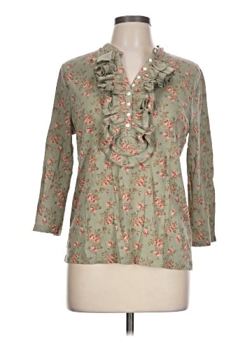 American Living 3/4 Sleeve Blouse (view 1)