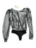 Good Luck Gem Metallic Silver Bodysuit Size S - photo 1