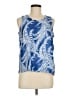 J. McLaughlin Blue Sleeveless Silk Top Size M - photo 1