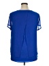Dana Buchman 100% Polyester Blue Short Sleeve Blouse Size XL - photo 2