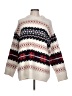 Zara Chevron-herringbone Ivory Pullover Sweater Size L - photo 1