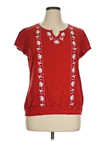 St. John's Bay Short Sleeve Top (view 1)
