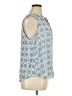 Ann Taylor LOFT 100% Polyester Blue Sleeveless Blouse Size XL - photo 4